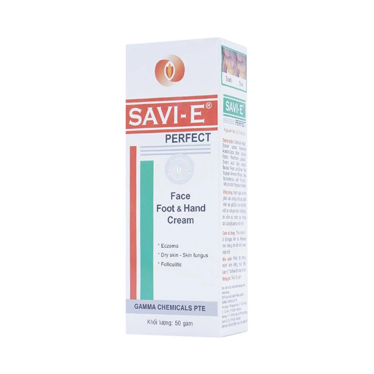 Kem bôi da Savi - E Perfect 50g Gamma giảm các chứng khô da, nứt nẻ ở gót chân, ngón tay