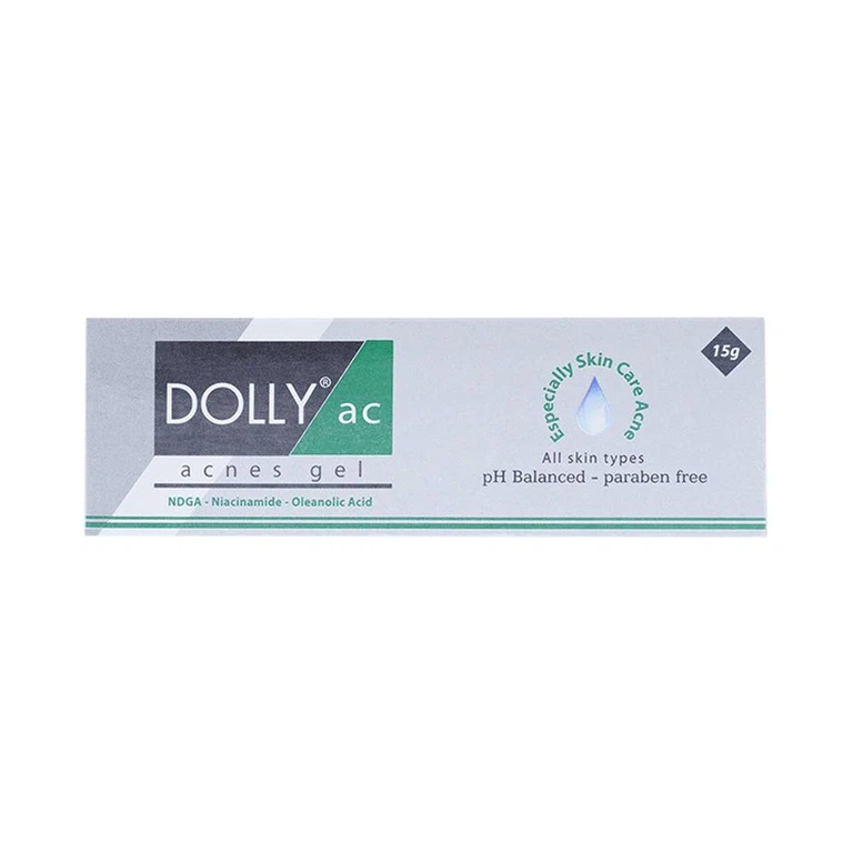 Gel Dolly-AC Acnes Gamma làm sạch bã nhờn trên da, ngừa mụn, mờ sẹo, mờ vết thâm mụn (15g)