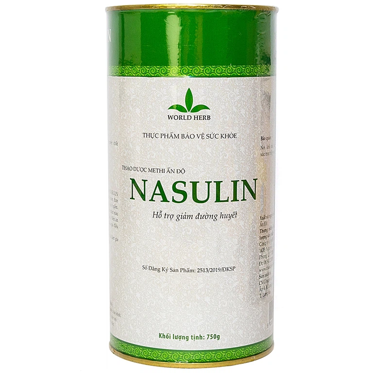 Viên uống Methi Ấn Độ Nasulin hỗ trợ giảm đường huyết (750g)