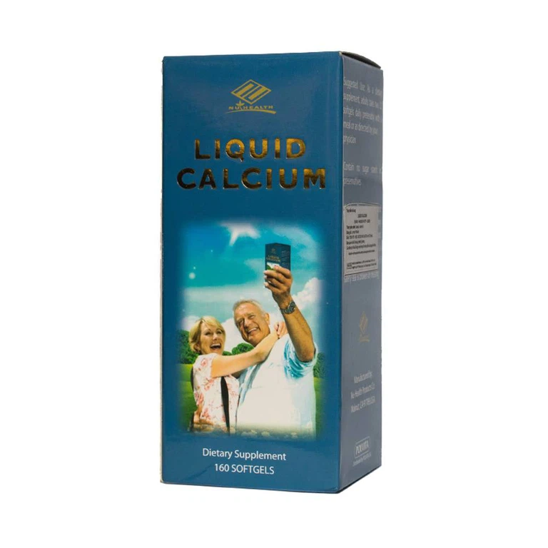 Viên uống Liquid Calcium Nu-Health bổ sung canxi, vitamin D cần thiết cho cơ thể (160 viên)