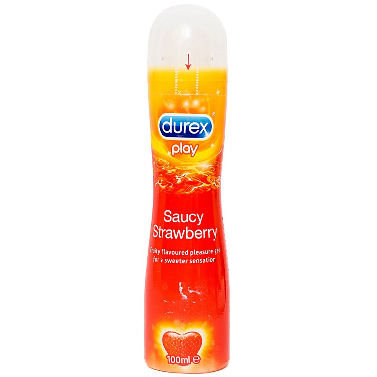 Gel bôi trơn Durex Play Saucy Strawberry tăng độ ẩm khi quan hệ (100ml)