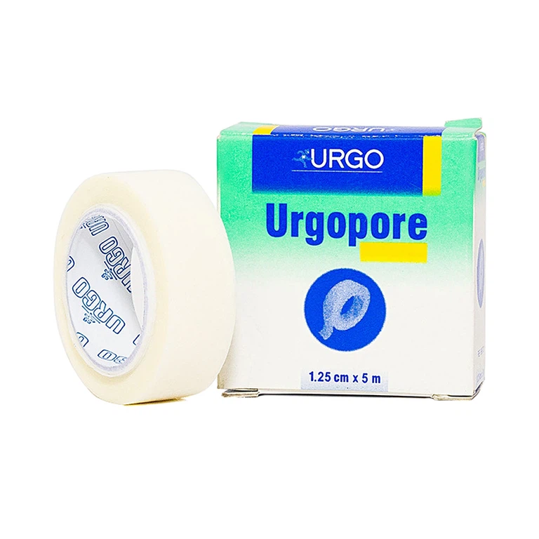 Băng keo giấy y tế Urgopore 1.25cm x 5m thông thoáng cho da nhạy cảm, giúp kềm giữ nhanh, chắc chắn