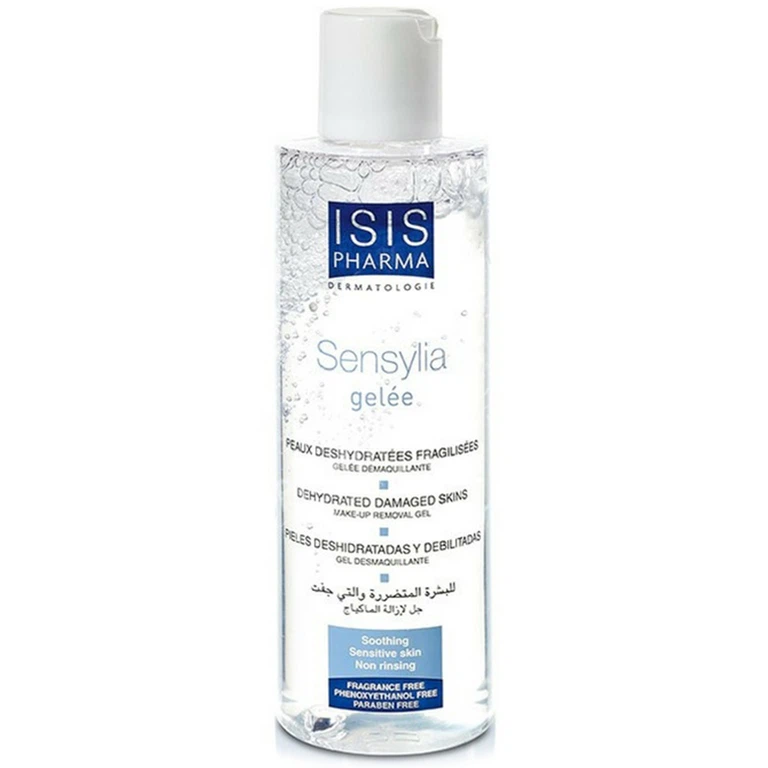 Gel tẩy trang Sensylia Gelee Isis Pharma giúp lấy sạch bụi bẩn, bã nhờn, phấn trang điểm (200ml)