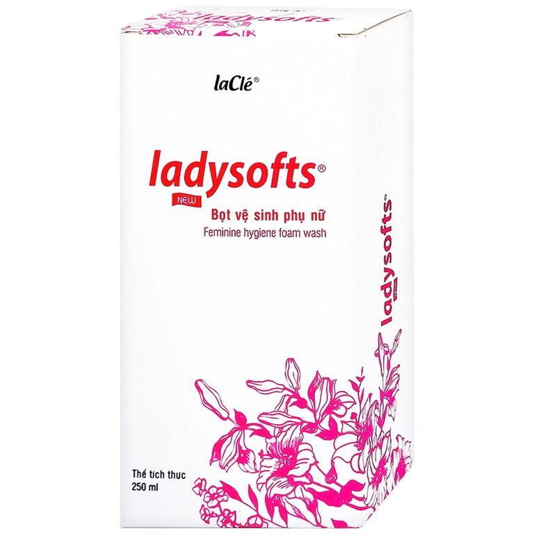 Bọt vệ sinh phụ nữ Ladysoft Feminine Hygiene laCle Hồng hỗ trợ sạch vùng kín và duy trì độ pH tự nhiên (250ml)