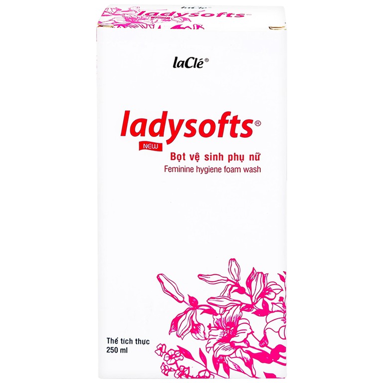 Bọt vệ sinh phụ nữ Ladysoft Feminine Hygiene laCle Hồng hỗ trợ sạch vùng kín và duy trì độ pH tự nhiên (250ml)