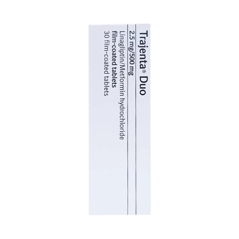 Thuốc Trajenta Duo 2.5mg/500mg Boehringer điều trị đái tháo đường típ 2 (3 vỉ x 10 viên)