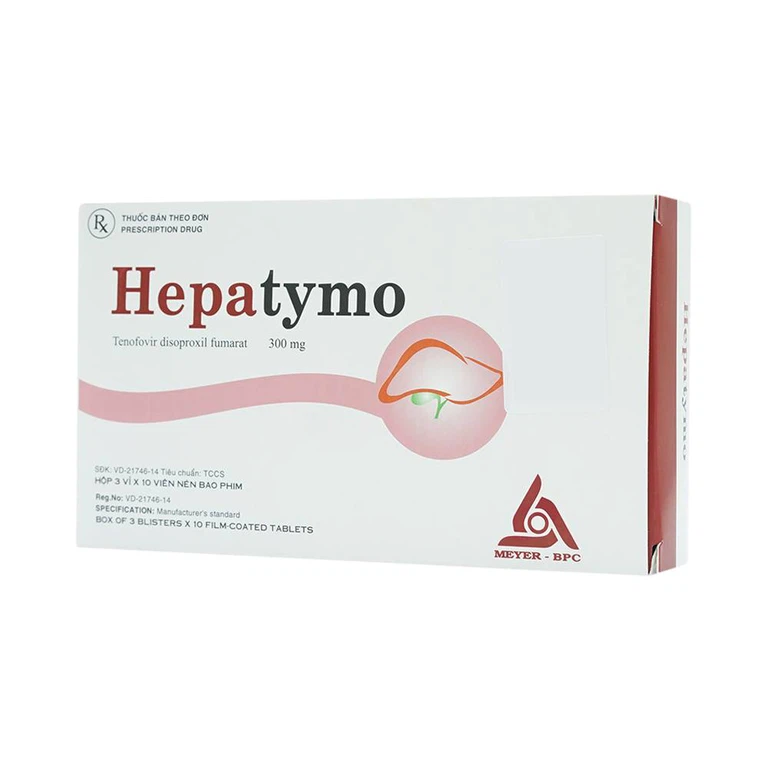 Thuốc Hepatymo 300mg điều trị viêm gan siêu B mạn tính (3 vỉ x 10 viên)