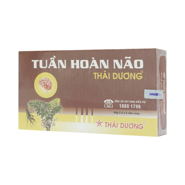 Thuốc Tuần Hoàn Não Thái Dương hỗ trợ điều trị thiểu năng tuần hoàn não (2 vỉ x 6 viên)