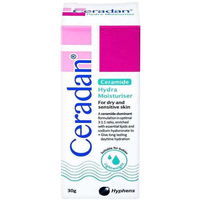 Kem dưỡng ẩm Ceradan Ceramide Hydra Moisturiser dành cho da khô và nhạy cảm (30g)