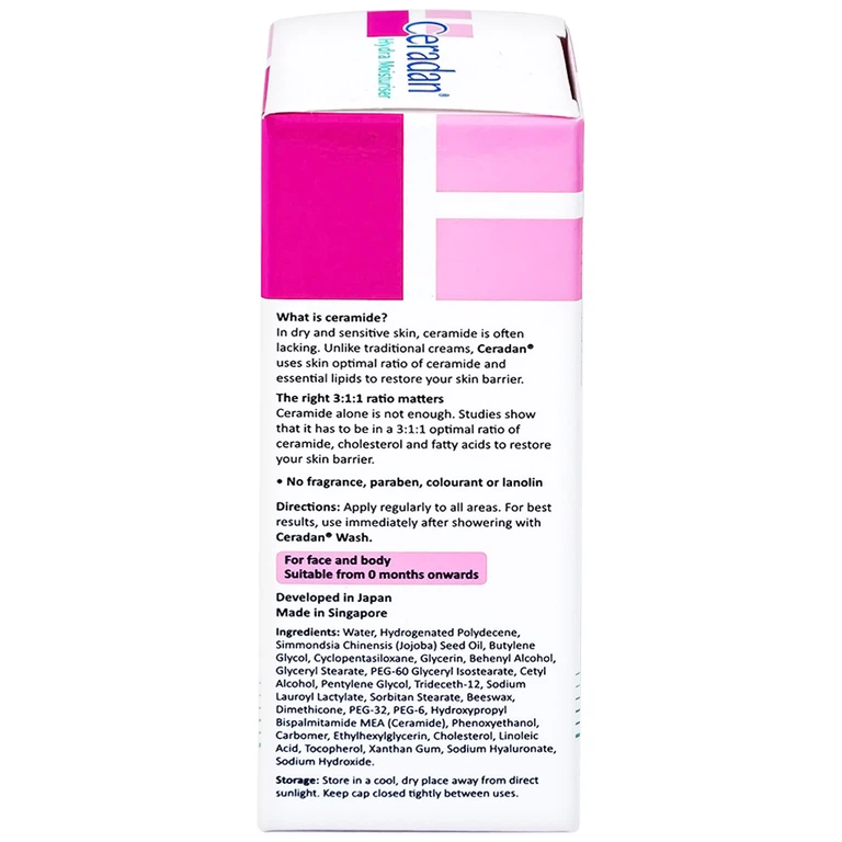 Kem dưỡng ẩm Ceradan Ceramide Hydra Moisturiser dành cho da khô và nhạy cảm (30g)