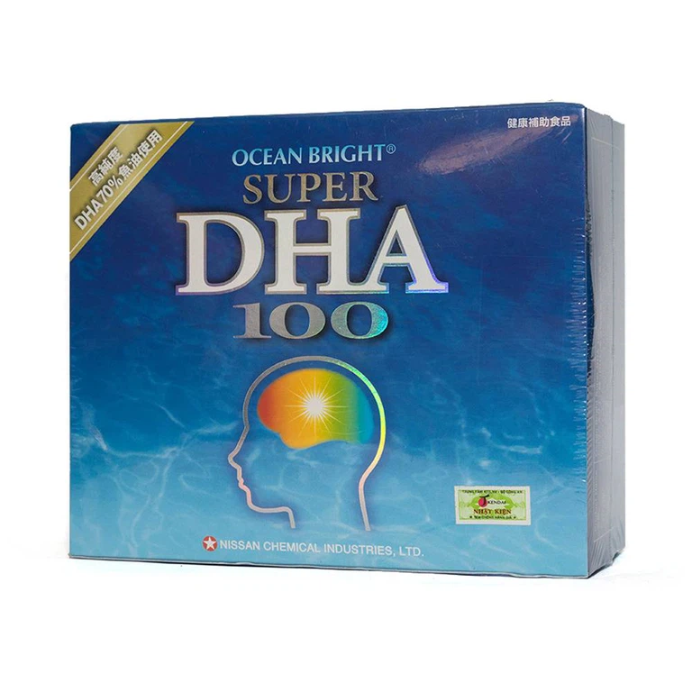 Viên uống Ocean Bright Super DHA 100 bổ sung dưỡng chất cho não, tốt cho mắt (30 gói)