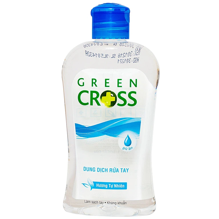Dung dịch rửa tay Green Cross hương tự nhiên làm sạch tay, kháng khuẩn, khử mùi (250ml)