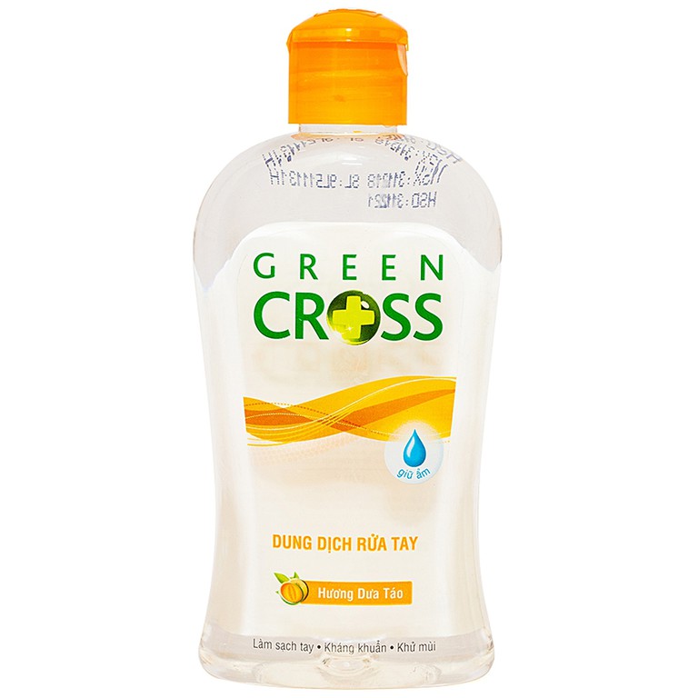 Dung dịch rửa tay Green Cross hương dưa táo làm sạch tay, kháng khuẩn, khử mùi (250ml)