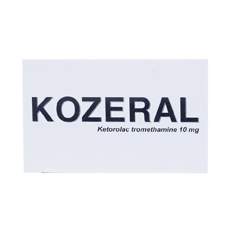 Viên nén Kozeral 10mg DaviPharm điều trị đau vừa tới nặng sau phẫu thuật (6 vỉ x 10 viên)