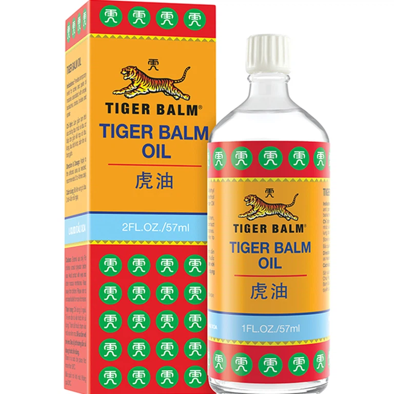 Dầu Tiger Balm Oil Haw Par hỗ trợ giảm đau nhức cơ bắp, đau trật khớp (57ml)