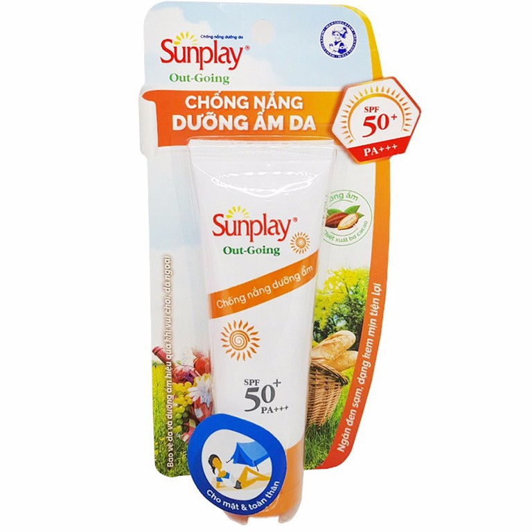 Kem chống nắng, dưỡng ẩm da dạng kem Sunplay Out Going SPF50+ PA+++ dành cho mặt và toàn thân (30g)