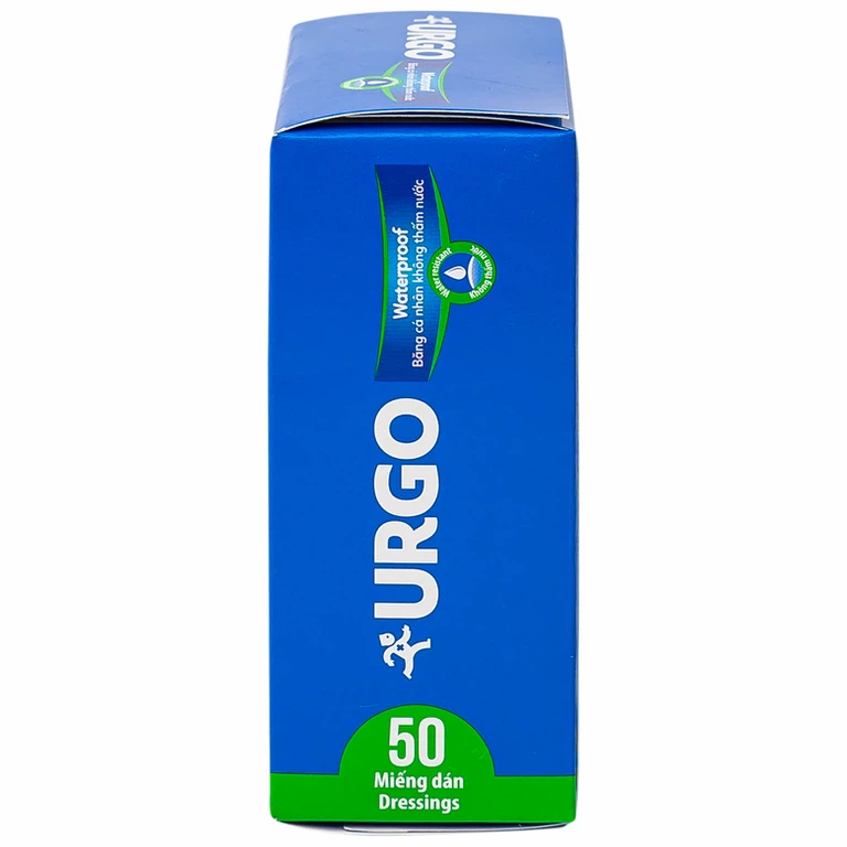 Băng cá nhân không thấm nước Urgo Waterproof bảo vệ vết thương khỏi nước và vi khuẩn (50 miếng)