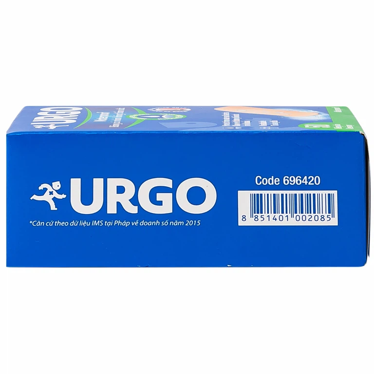 Băng cá nhân không thấm nước Urgo Waterproof bảo vệ vết thương khỏi nước và vi khuẩn (50 miếng)