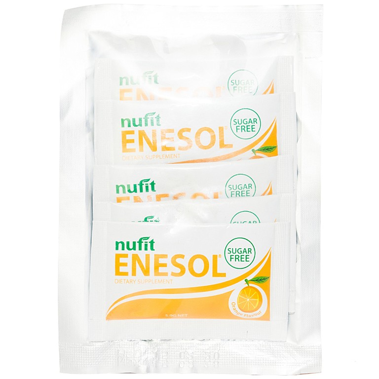 Bột pha uống Nufit Enesol hương cam bổ sung chất xơ và các vitamin (5.9g)