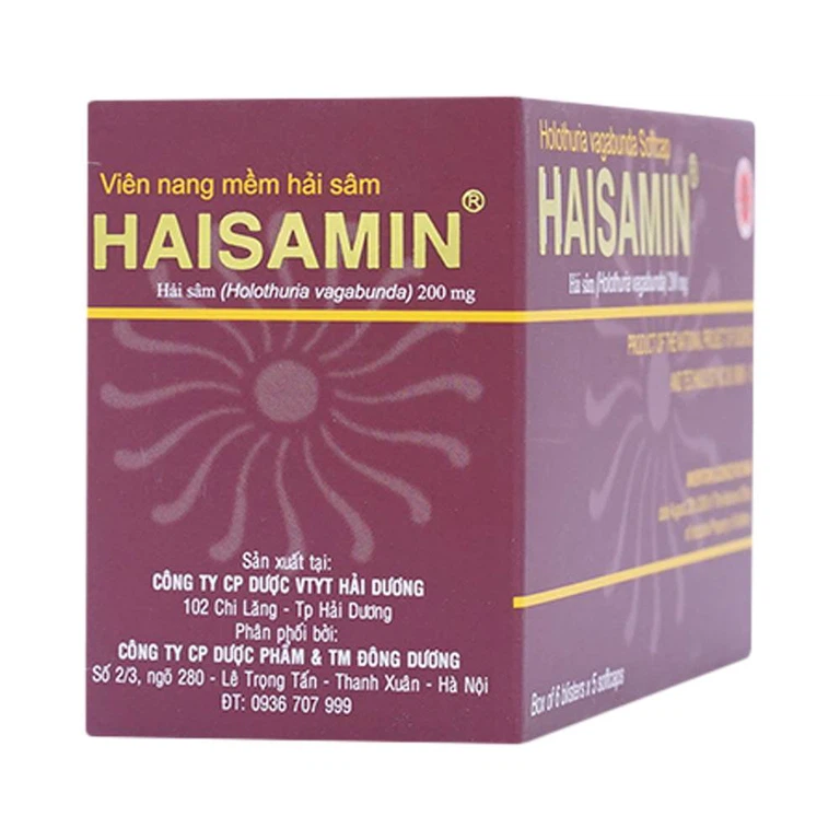 Thuốc Haisamin HDpharma tăng cường sinh lực (6 vỉ x 5 viên)