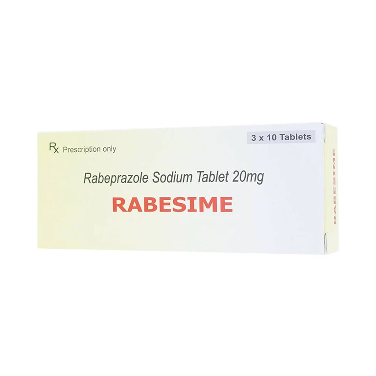Thuốc Rabesime Acme điều trị trào ngược dạ dày thực quản, loét tá tràng (3 vỉ x 10 viên) 