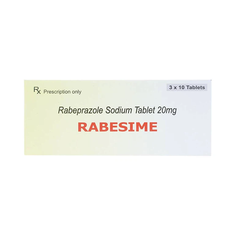 Thuốc Rabesime Acme điều trị trào ngược dạ dày thực quản, loét tá tràng (3 vỉ x 10 viên) 