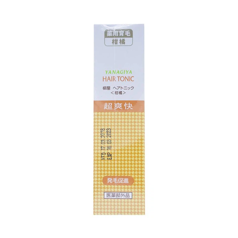 Dưỡng tóc Yanagiya Hair Tonic hương bưởi ngăn ngừa tóc gãy rụng, thưa mỏng và gàu (240ml)
