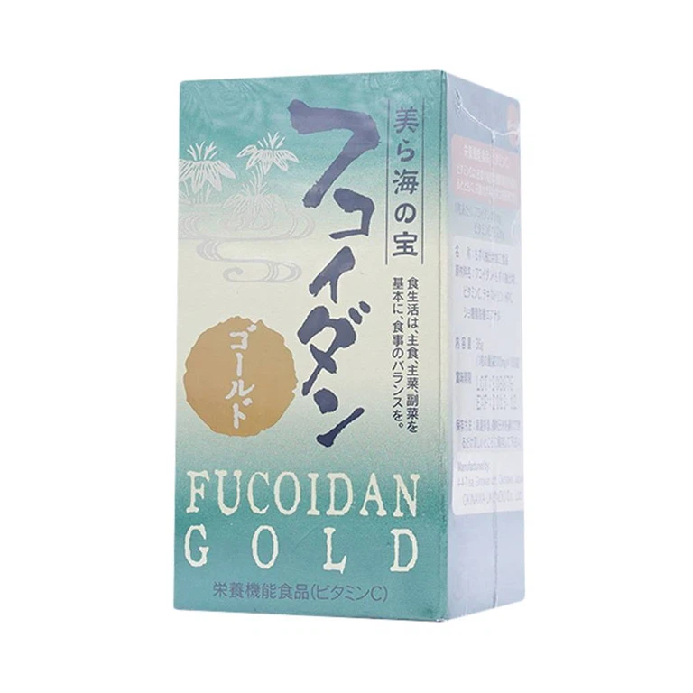 Viên uống Fucoidan Gold Okinawa Ukono chống oxy hóa, khử các gốc tự do, tăng cường sức đề kháng (180 viên)