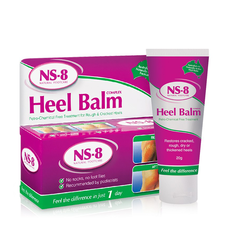 Kem bôi NS-8 Heel Balm hỗ trợ điều trị da bị nứt nẻ, vùng da dày, da khô thô ráp, chai da ở gót chân (20g)