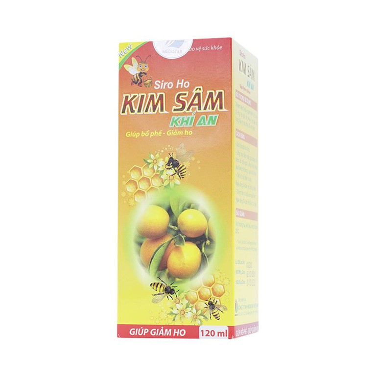 Siro Ho Kim Sâm Khí An Medistar giúp bổ phối, giảm rát họng (120ml)