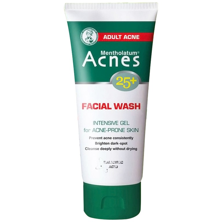 Gel rửa mặt Acnes 25+ Facial Wash sạch da, kháng khuẩn, ngăn ngừa mụn (100g)