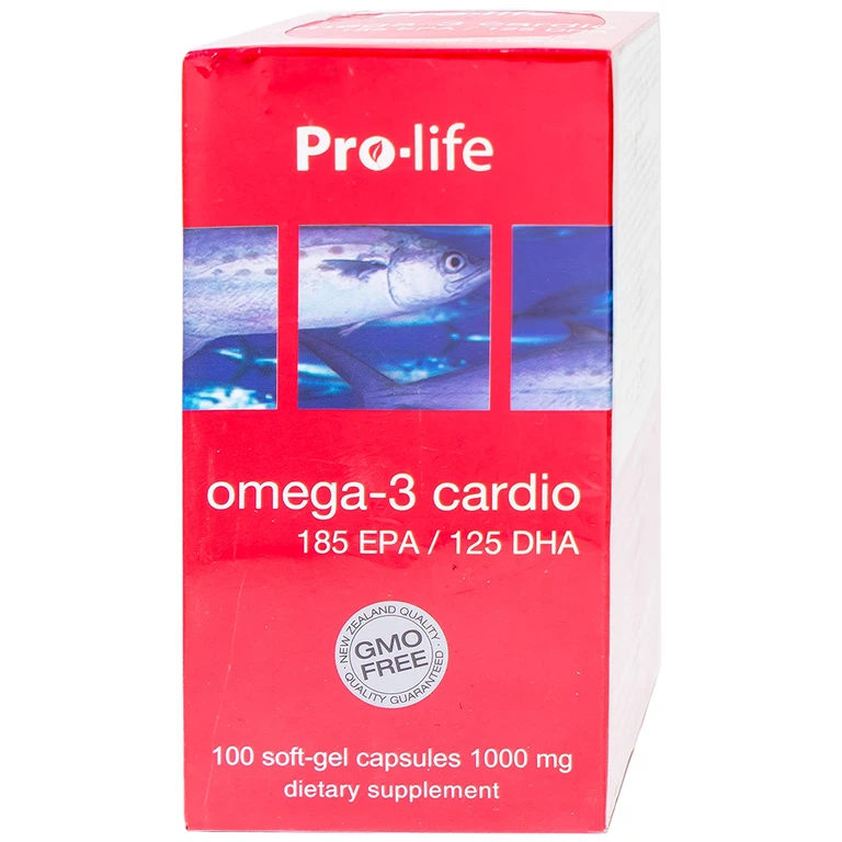 Viên uống Omega-3 Cardio New Zealand Nutritionals hỗ trợ giảm Triglycerid và Cholesterol dư trong máu (100 viên)