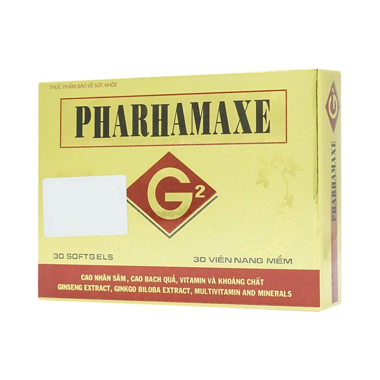 Viên uống Pharhamaxe G2 bổ sung Vitamin, khoáng chất, giúp bổ não tăng cường tuần hoàn não (30 viên)