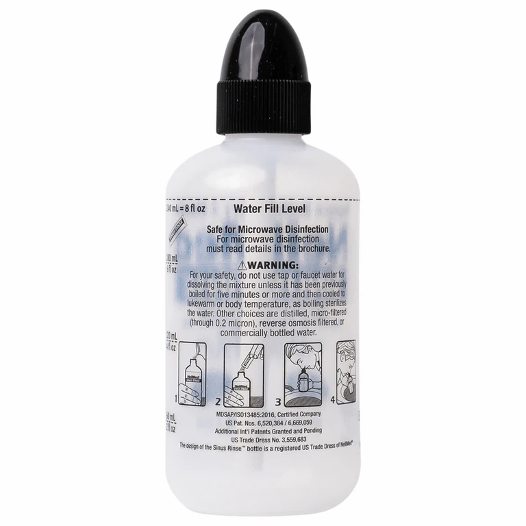 Bộ dụng cụ 1 bình + 60 gói bột rửa mũi NeilMed Sinus Rinse làm sạch và ngăn ngừa chứng viêm mũi dị ứng
