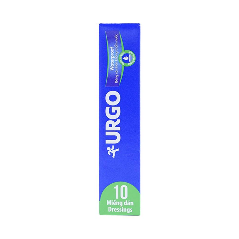 Băng cá nhân không thấm nước Urgo Waterproof bảo vệ vết thương nhỏ, vết trầy xước, rách da (10 miếng)