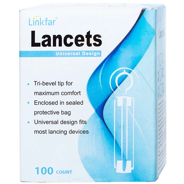 Kim lấy máu Linkfar Lancets 28g hỗ trợ lấy máu (100 cái)