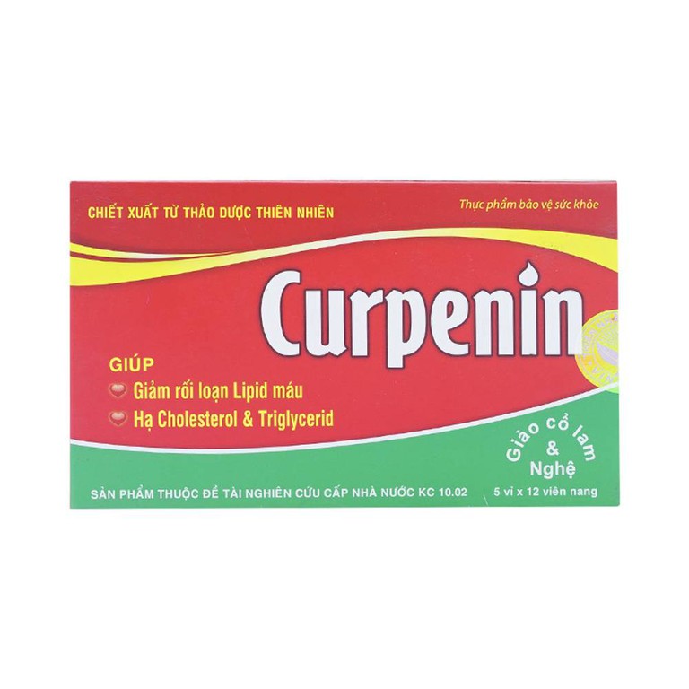 Viên uống Curpenin Nhất Phát giảm rối loạn lipid máu, hạ cholesterol và triglycerid (5 vỉ x 12 viên)