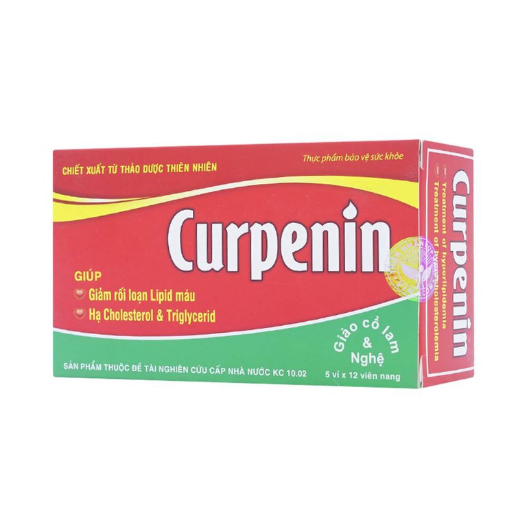 Viên uống Curpenin Nhất Phát giảm rối loạn lipid máu, hạ cholesterol và triglycerid (5 vỉ x 12 viên)