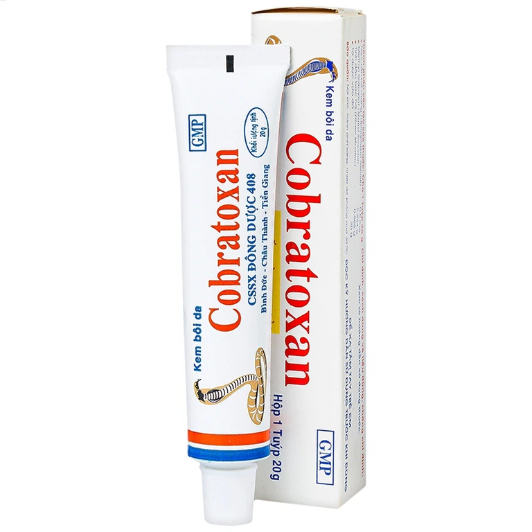 Kem xoa nọc rắn Cobratoxan 20g Đông Dược 408 tác dụng điều trị đau xương khớp (10 tuýp)
