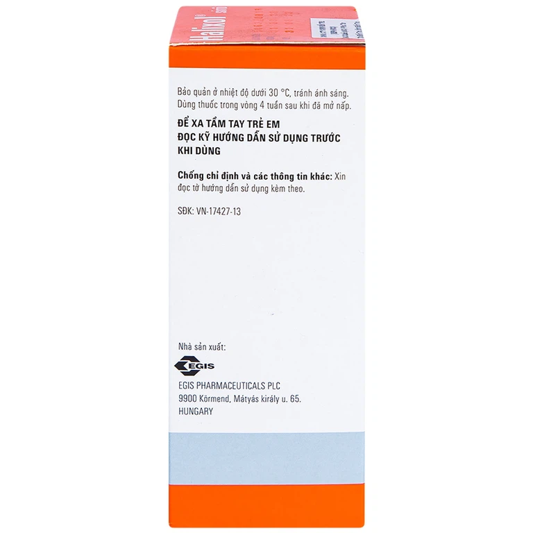 Siro Halixol 15mg/5ml điều trị hen phế quản và viêm phế quản (100ml)