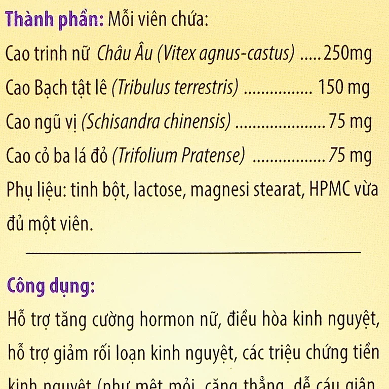 Viên uống Tăng Sinh Lady Kingphar hỗ trợ tăng cường hormon nữ, điều hòa kinh nguyệt (40 viên)