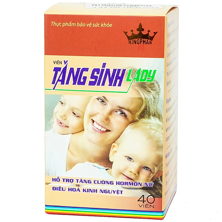 Viên uống Tăng Sinh Lady Kingphar hỗ trợ tăng cường hormon nữ, điều hòa kinh nguyệt (40 viên)