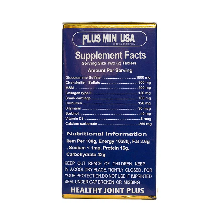 Viên uống Plus Min USA Power Nutritional hỗ trợ bảo vệ, phục hồi, giảm đau xương khớp (100 viên)