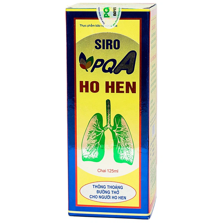 Siro PQA Ho Hen thông thoáng đường thở cho người ho hen (125ml)