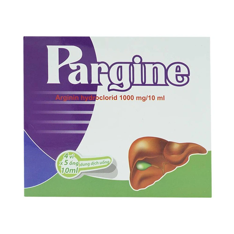 Dung dịch uống Pargine 1000mg/10ml CPC1 Hà Nội điều trị tăng amoniac máu (4 vỉ x 5 ống x 10ml)