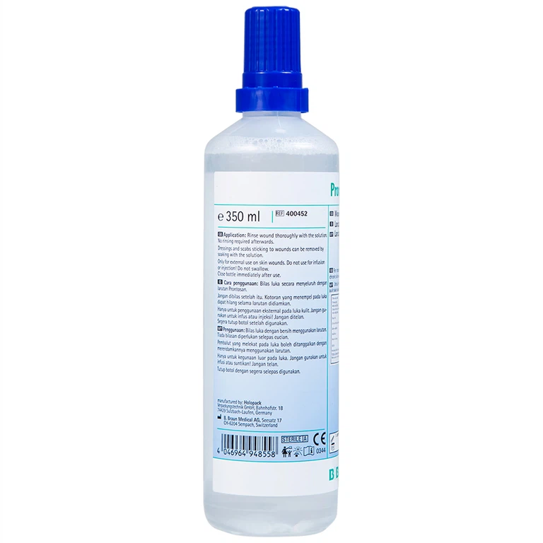 Dung dịch Prontosan Wound Solution B.Braun sát khuẩn, làm mềm vết loét (350ml) 