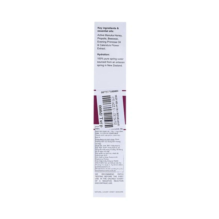 Kem 18+ Active Manuka Honey And Propolis Skin Health Crème dưỡng ẩm, giảm kích ứng da, viêm da (40ml)