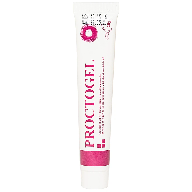 Gel Proctogel Bimex liền vết thương, giảm viêm nhiễm, nấm ngứa cho người táo bón, trĩ, ngứa hậu môn (20g)