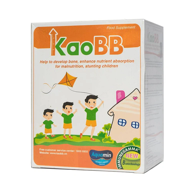 Cốm KaoBB IMC bổ sung canxi, magie, vitamin D3, kẽm (16 gói)