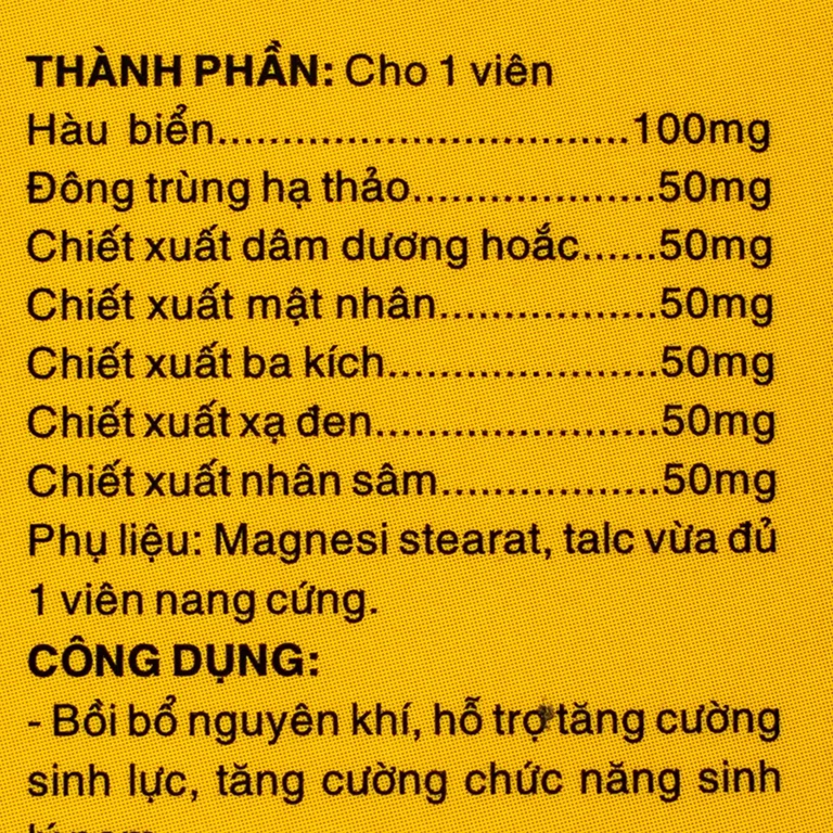 Viên uống Đại Lực Thần Đắk Tín hỗ trợ tăng cường sinh lực, bồi bổ nguyên khí (2 viên)